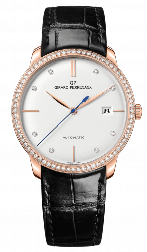 1966 38 Pink Gold Black / Diamond / Silver / Alligator