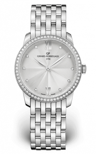 1966 30mm Stainless Steel / Diamond / Silver / Bracelet 