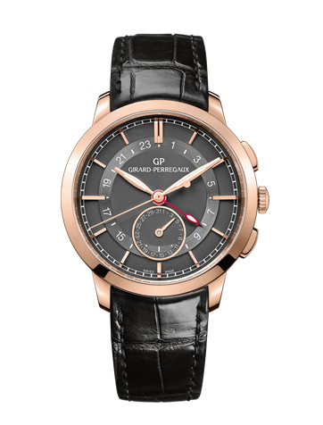 1966 Dual Time Pink Gold Grey