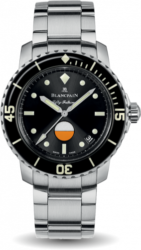 Fifty Fathoms MIL-SPEC Stainless Steel / Black / Bracelet