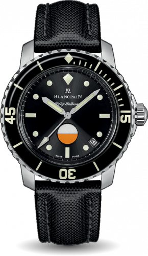 Fifty Fathoms MIL-SPEC Stainless Steel / Black / Canvas