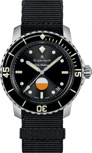 Fifty Fathoms MIL-SPEC Stainless Steel / Black / Canvas