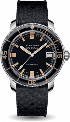 Fifty Fathoms Barakuda Stainless Steel / Black / Tropic
