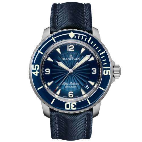 Fifty Fathoms Automatique Stainless Steel / Blue / Blue Canvas