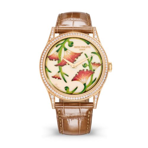 Calatrava 5077 Rose Gold / Japanese Floral Motifs