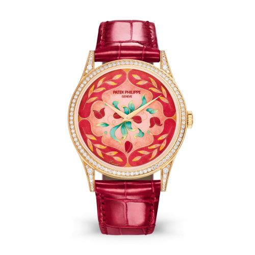 Calatrava 5077 Rose Gold / Diamond / Floral Caprice