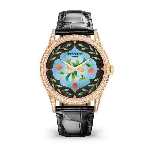 Calatrava 5077 Rose Gold / Diamond / Floral Caprice
