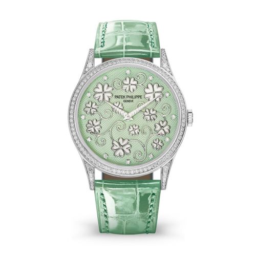 Calatrava 5077G Pictures in Relief / Four-Leaf Clover