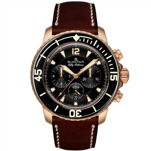 Fifty Fathoms Flyback Chronograph Red Gold / Black / Brown Barennia