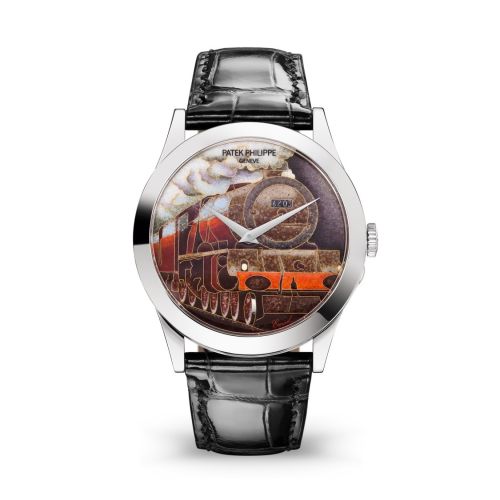 Calatrava 5089 White Gold / Steam Locomotives