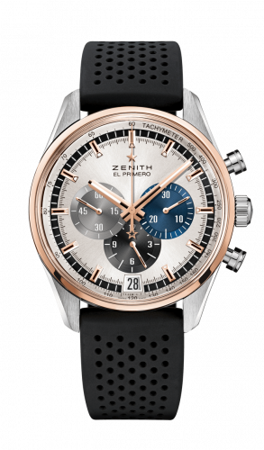 El Primero Chronomaster 42 Stainless Steel / Rose Gold / Silver / Rubber