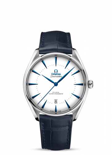 Seamaster Master Co-Axial 39.5 Singapore Edition Stainless Steel / White / Alligator