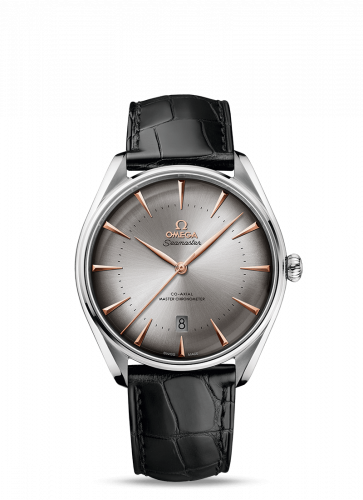 Seamaster Master Co-Axial 39.5 Swiss Edition Stainless Steel / Silver / Alligator