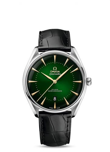 Seamaster Master Co-Axial 39.5 Macau Edition Stainless Steel / Green / Alligator