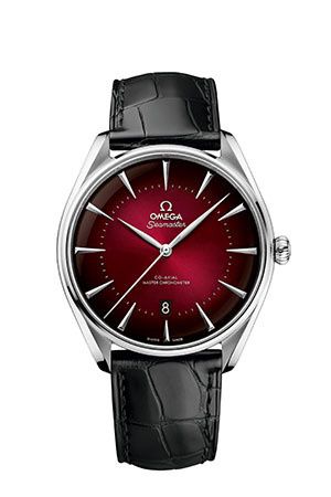 Seamaster Master Co-Axial 39.5 Hong Kong Edition Stainless Steel / Red / Alligator