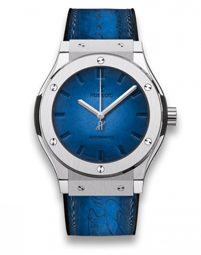 Classic Fusion 45 Berluti Scritto Titanium / Blue