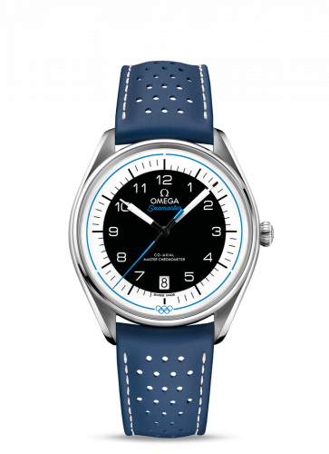 Seamaster Master Co-Axial 39.5 Olympic Timekeeper Stainless Steel / Black / Blue