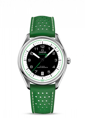 Seamaster Master Co-Axial 39.5 Olympic Timekeeper Stainless Steel / Black / Green