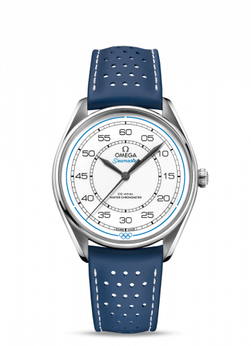 Seamaster Master Co-Axial 39.5 Olympic Timekeeper Stainless Steel / White / Blue