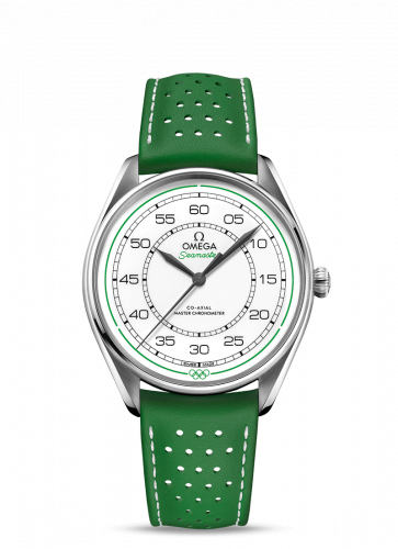 Seamaster Master Co-Axial 39.5 Olympic Timekeeper Stainless Steel / White / Green