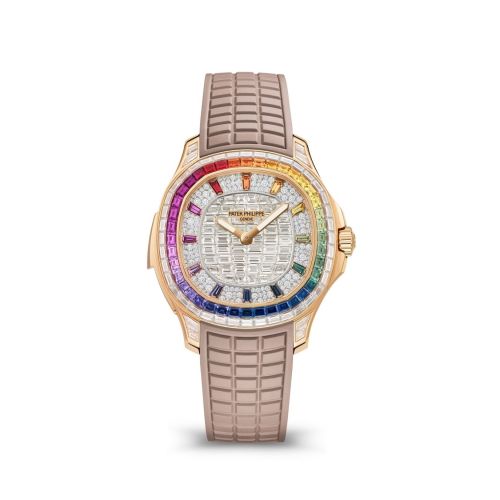 Aquanaut Luce Minute Repeater Rose Gold - Rainbow / Baguette