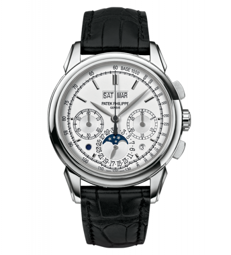 Perpetual Calendar Chronograph 5270 White Gold / Tachymeter Double Chin