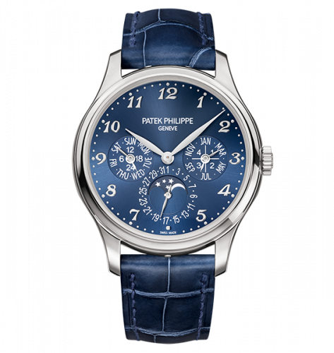 Perpetual Calendar 5327 White Gold / Blue