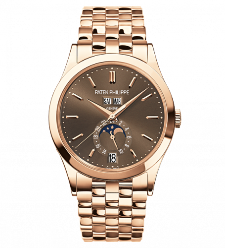 Annual Calendar 5396 Rose Gold Brown Bracelet