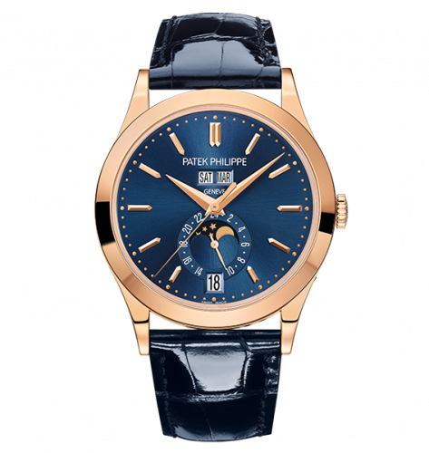 Annual Calendar 5396 Rose Gold / Blue