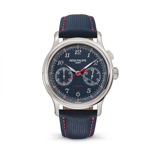 Monopusher Chronograph 5470 Platinum / Blue