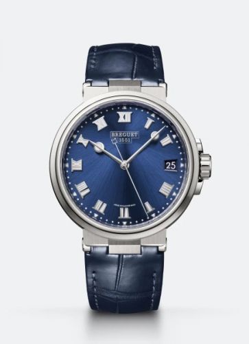 Marine 5517 Titanium / Blue / Alligator