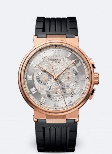 Marine Chronograph 5527 Rose Gold / Silver / Rubber
