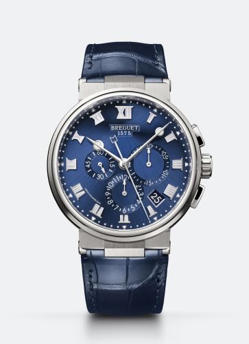 Marine Chronograph 5527 Titanium / Blue / Alligator