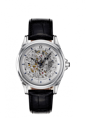 De Ville Co-Axial 37.5 White Gold / Skeleton
