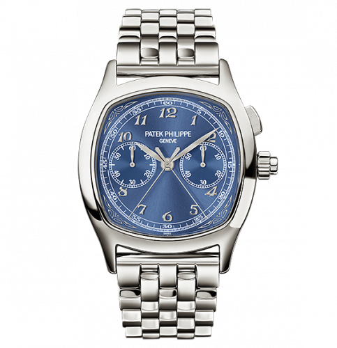 Split-Seconds Chronograph 5950 Stainless Steel / Blue / Bracelet