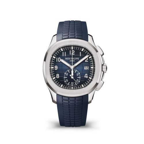 Aquanaut Chronograph 5968 White Gold / Blue / Rubber
