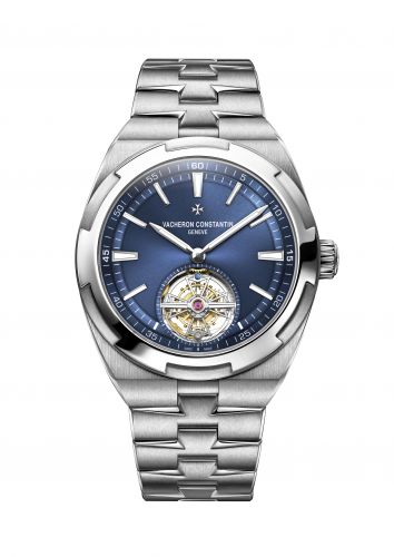 Overseas Tourbillon Stainless Steel / Blue