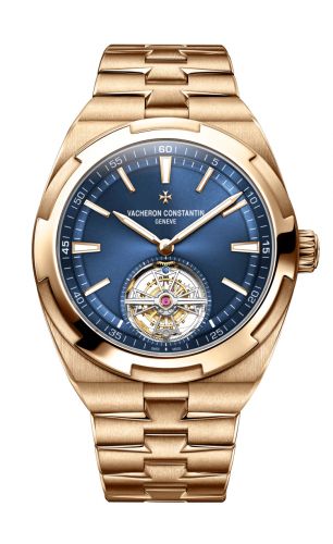 Overseas Tourbillon Pink Gold / Blue