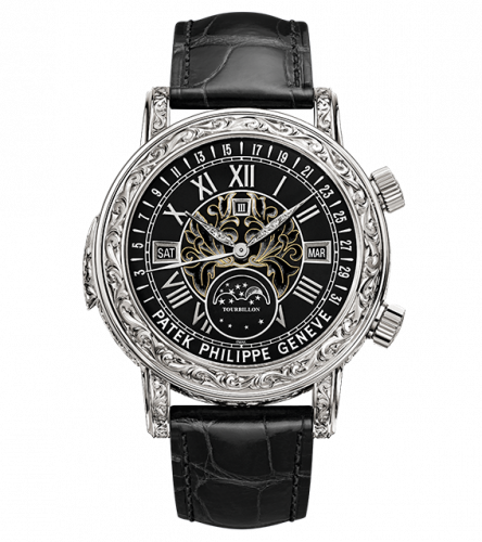 Sky Moon Tourbillon 6002 White Gold / Black