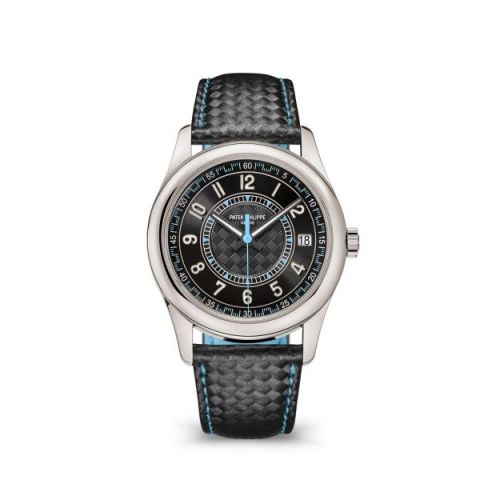 Calatrava White Gold / Black - Sky Blue
