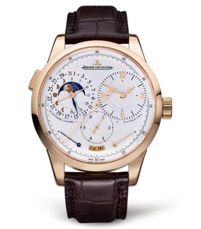 Duomètre Quantième Lunaire Pink Gold / Silver / Alligator