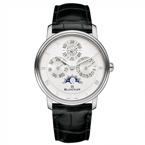 Villeret Quantième Perpétuel White Gold / Opaline