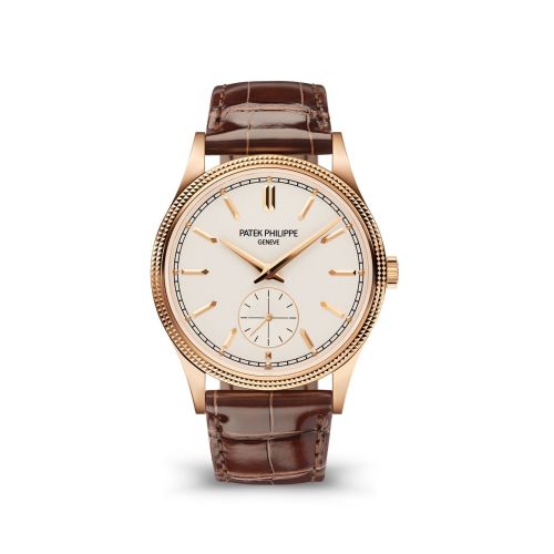 Calatrava Clous de Paris Rose Gold / Silver