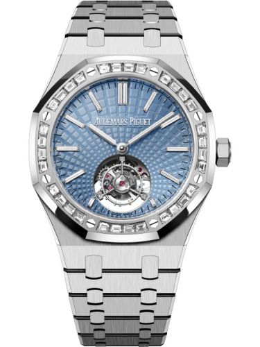 Royal Oak Self-Winding Flying Tourbillon Platinum / Baguette / Ice Blue