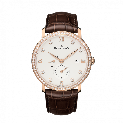 Villeret Ultraplate Power Reserve Date Red Gold / Opaline / Diamond