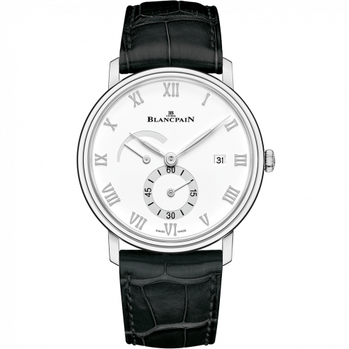 Villeret Ultraplate Power Reserve Date Stainless Steel / White