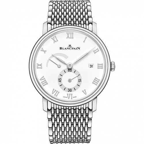 Villeret Ultraplate Power Reserve Date Stainless Steel / White / Bracelet