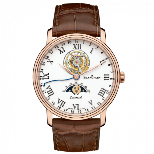 Villeret Carrousel Phase de Lune Red Gold