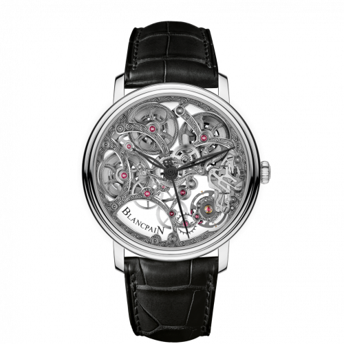 Villeret Squelette 8 Jours White Gold