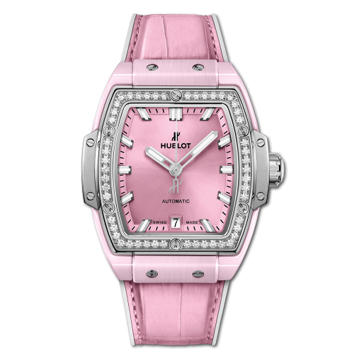 Spirit of Big Bang 39 Pink Ceramic / Titanium / Diamonds